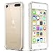 ULAK Soft TPU Bumper PC Back Hybrid Case for iPod Touch 6/iPod Touch 5 - Retail Packaging - Clear Slim