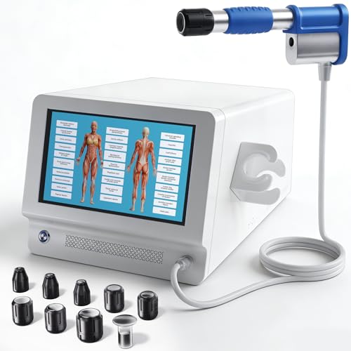 Shockwave Therapy Machine for Joint/Muscle Pain Relief Back Waist Leg and Golf Elbow Relief Pain,ED Softwave Non-Invasive Extracorporeal ESWT Shock Wave Therapy Device,Ideal for Home & Clinical Use