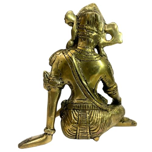 Image of Vastu Remedy Indra Dev Idol in Pure Brass for Management & Success | Decorative Brass Statue for Home, Office & Temple