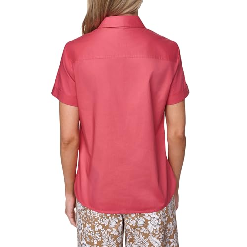 Image of Nautica Women's Button Front Short Sleeve Camp Shirt