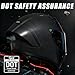 CYRIL Full Face Motorcycle Helmets for Adults Men & Women with Tinted and Clear Visor Meet Dot Approved