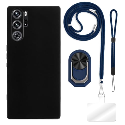 ESCAMOT [4 in 1] P[X ZTE Nubia Red Magic 9 Pro Ƃ̌݊AXgbvAXgohAOtAϏՌیJo[spZbg (u[Zbg)