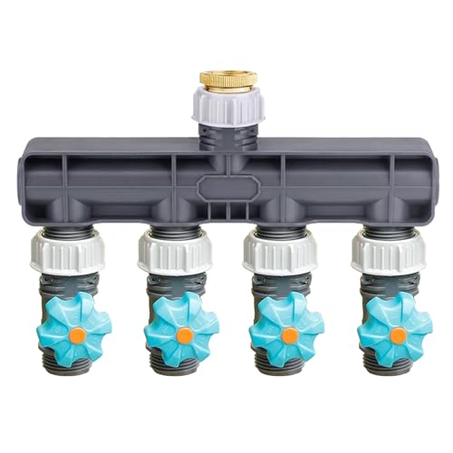 SKD 分岐コネクター 蛇口分岐 ホース ジョイント コック付 分岐 ホース分岐 2方向 4方向 散水用具 水分配器 給水 (4分岐アダプター(B055))