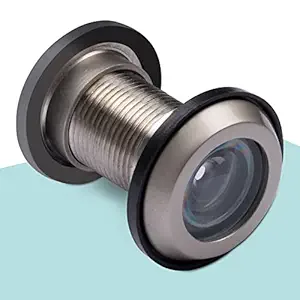 Plantex 200 Degree Peep Hole for Main Door - Satin Eye Viewer for Safe Secure Home/Office/Hotel - Pack of 6