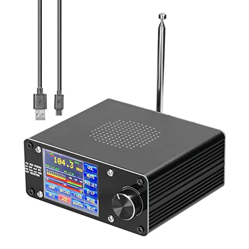 گیرنده رادیویی باند تمام موج Irfora ATS-100 SI4732/SI4735 FM SSB (LSB و USB). پشتیبانی از جستجوی ایستگاه با صفحه نمایش لمسی 2.4 اینچی