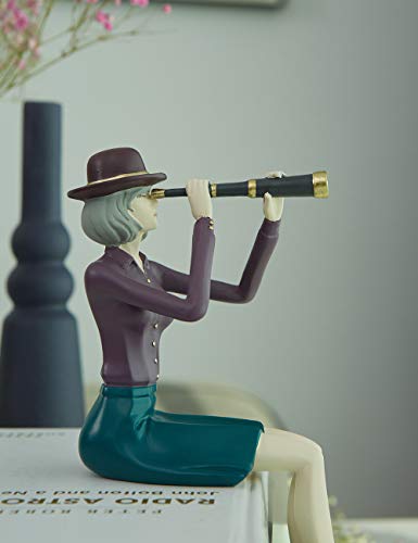 Haucoze Woman Decor Sculpture Tabletop Statue Arts Table Centerpiece Polyresin Home Gifts 8.7 Inch #TOP7