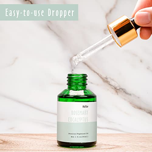 Rosemary Eucalyptus Fragrance Oil, Mitflor Single Scented Oil, Large Size Premium Grade Fragrance Oil For Soap & Candle Making, Aromatherapy Diffuser Oil, Fresh Spicy Scent For Home Fragrance, 30Ml #TOP2