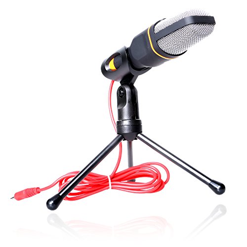 VIMVIP® Professional Condenser Skype Audio Sound Podcast Microphone Mic PC Laptop Karaoke Studio with Stand Shock Mount for Laptop PC Computer