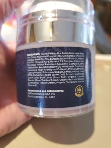Instaskincare Collagen Face Moisturizer With Airless Pump - Collagen Botanical Stem Cells Cream For Skin With Retinol thumb #8