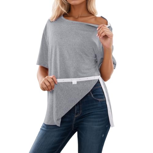 Chemise Post-épaule Chirurgie pour Femme Complète avec Fermeture à Pression Bras épaules...