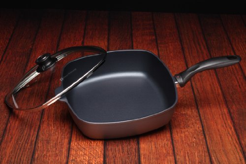 Swiss Diamond 11"X11" 5Qt Square Saute Pan Hd Nonstick Diamond Coated Aluminum Square Saute Pan Includes Lid Dishwasher/Oven Safe #TOP3