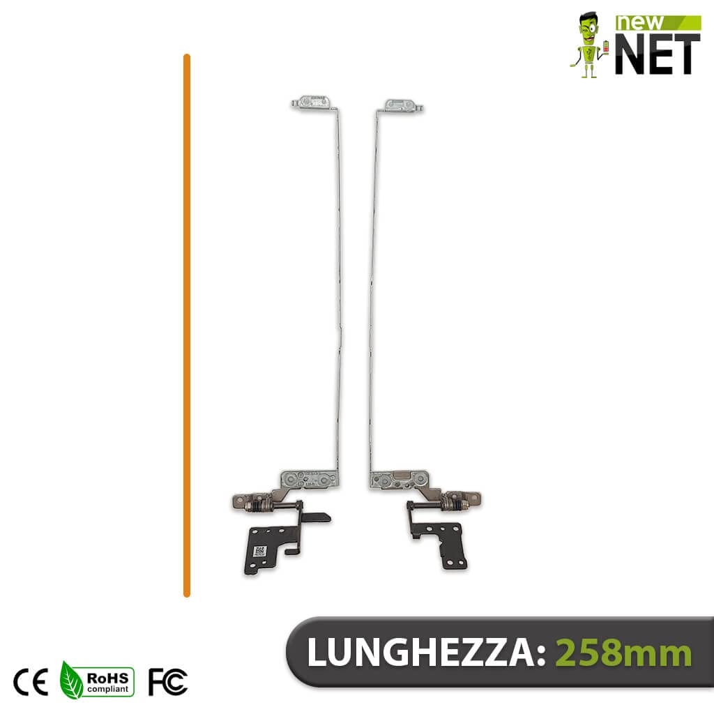 new net - Hinges Coppia Cerniere Supporti staffe per LCD Display compatibili con HP 250 G8 255 G8 ProBook 440 G8 256 G8