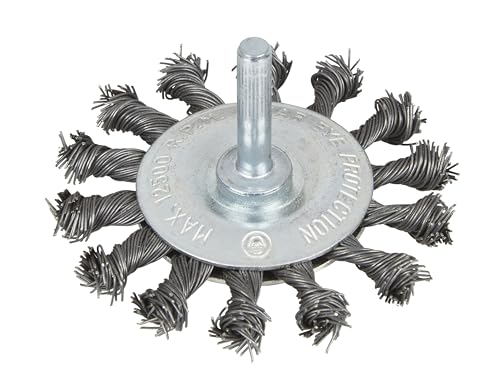 Image of Blue Spot Flat Twist Knot Wire Wheel 75mm, Ideal for removal of dirt, paint, rust, scale and more