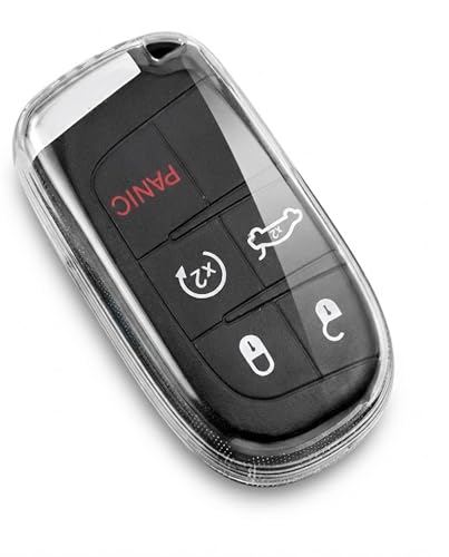 Capa de Silicone Transparente para Chave Presencial Jeep Compass/Commander/Renegade, Dodge Ram/Fiat Toro/Pulse/Fastback/Argo