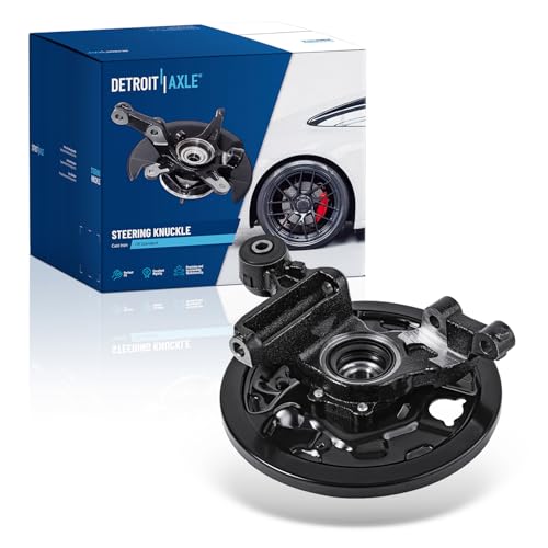 Detroit Axle - Rear Right Steering Knuckle for 01-08 Subaru Forester [Rear Drum], 2001 2002 2003 2004 2005 2006 2007 2008 Passenger Side Steering Knuckle & Wheel Hub Bearing Assembly Replacement