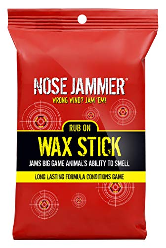 Nose Jammer Natural Scent Eliminator Rub On Wax Stick Deer Scent Blocker, Use On Hunting Accessories And Boots, 2 Oz. #TOP1