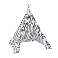 Dimweca Tipi Zelt Für Kinder, Faltbares Kinderspielhauszelt Für Indoor Tragbares Faltbares Canvas Spielhauszelt Bestes Geburtstagsgeschenk Für Jungen &amp; Mädchen