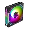 SEGOTEP HB12 Gaming PC Cooling Fan - Reverse Airflow - 120mm - Infinity Mirror ARGB Case Fan - PWM - Black Color (Pack of 3)