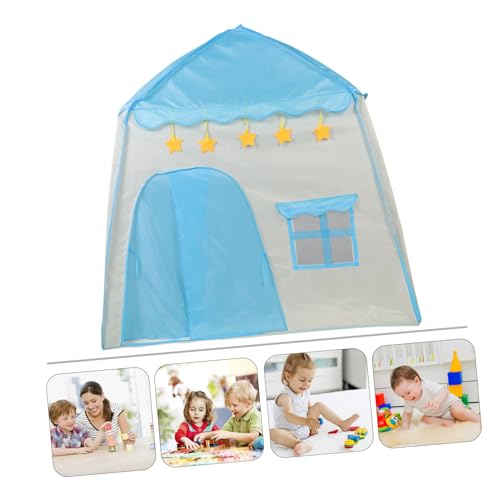 Maisonnette intérieure pour enfant avec fleur bleue en tissu - 6