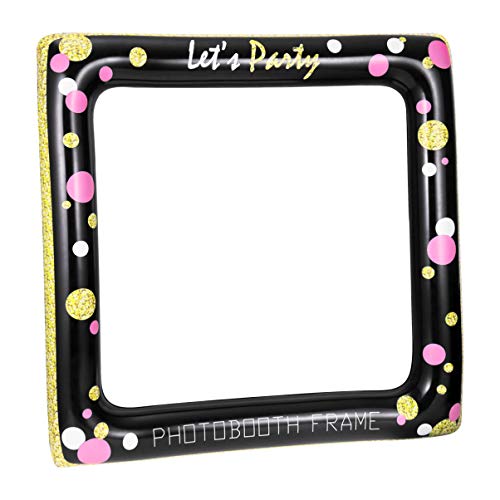 BESTOYARD Inflatable Frame Photo Booth Props Party Selfie Picture Frame for Birthday Wedding Bridal Shower Baby Shower Christmas Party