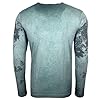 Subliminal Mode BX706 Men's Long Sleeve Round Neck Washed Cotton Mordene/Vintage Style T-Shirt - Unique Print - Classic Fit, Petrol Blue, S #1