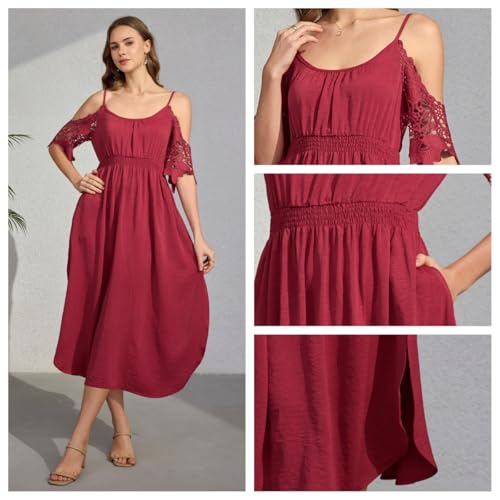 40% Off Women's Summer Spaghetti Strap Midi Dress - Image 7