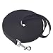 Siumouhoi Dog/Puppy Obedience Recall Training Agility Lead- 15 ft 20 ft 30 ft 40 ft 50 ft Long Leash -for Training Leash ï¼ŒPlay, Camping, or Backyard (15Feet, Black)