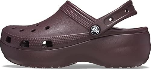 Crocs Women's Classic Platform Clogs, Platform Shoes, Dark Cherry, 6 Women | Image 6