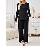 LILLUSORY 2 Piece Lounge Sets Matching Fall Outfits Pajamas Casual Travel 2025 Sweatsuits Wide Leg Clothes Fashion Tracksuits - Image 3