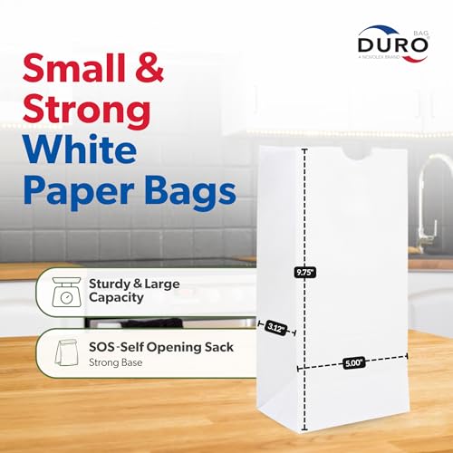 Duro 500-Count White Sandwich Paper Bags
