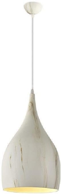 Lamp White Aluminum Droplight Vintage Lights Fitting Island Ceiling Lighting Creative Lamp Iron Metal Lampshade Retro Interior Hanging Light Fixture for Loft Bar Coffee Shop Rest/White