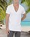 2(X)IST Men's Essential Cotton Slim Fit Deep V-Neck T-Shirt 3-Pack White