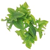 CHICAMPERA 爬虫類テラリウム用人工吊り下げ植物 23枚葉の水陸両用フェイクグリーン 爬虫類と両生類の生息地装飾用隠れ家