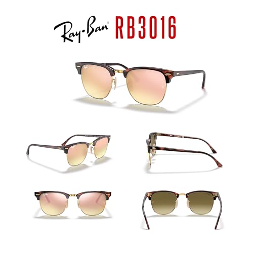 Image of Ray-Ban RB3016 CLUBMASTER Sunglasses For Men For Women +BUNDLE with ACCESSORY EYEWEAR KIT