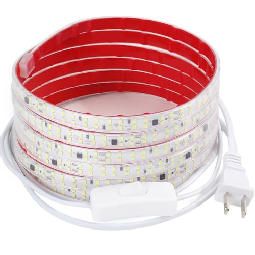 Tira de luces LED 6.56 pies 110V blanca 4000K IP65 miniatura 2