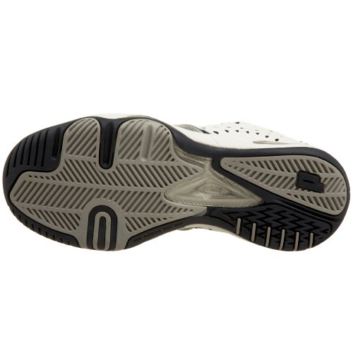 Prince Men's T22 Tennis Shoe,White/Navy/Silver,10.5 M US