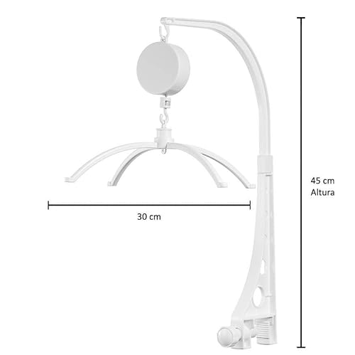 Móbile Para Berço Musical E Giratório Ursa Princesa Rosa