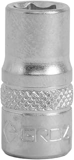 GROZ Hex Socket 1/4" Drive, 7mm CrV Steel, 3x Performance, | DIN 3120 Standards, Super Grip | SKT/H/1-4/7/UG Price In India