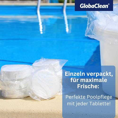 Chlortabletten für Pools – GlobaClean Multitabs 5 in 1, 200g
