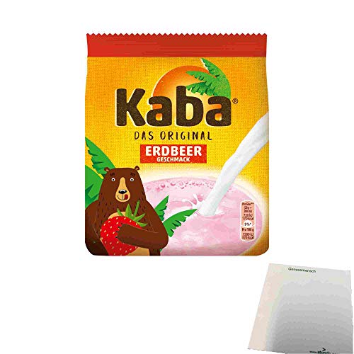 Kaba Das Original Erdbeere Getränkepulver (400g Beutel) + usy Block Cover