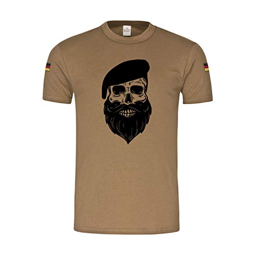 T-shirt tropical BW Copytec 31357 vert Small avec imprimé Barbe de combat