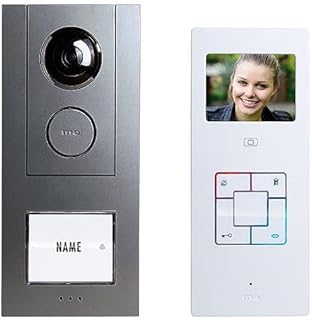 M-e modern-Electronics Vistus VD ALU 6310A Vistus Video-Türsprechanlage Kabelgebunden Komplett-Set