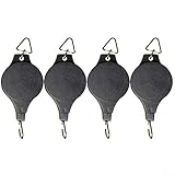 Gartenarbeit mit einem zuverlässigen Set von vier verstellbaren Zughaken, Arten von Außenbereichen (schwarz)