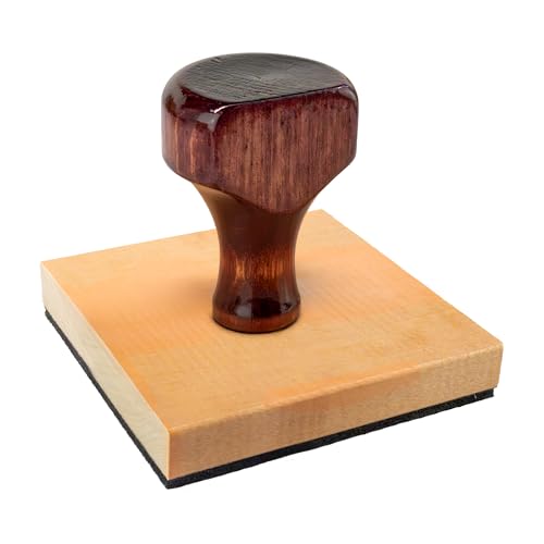 Custom Logo Hand Stamp - Personalized Wood Rubber Stamp - Upload Your Own Image (3