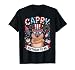 Cappy Birthday to Me Capybara Funny 4th of July USA Flag T-Shirt