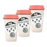 Circular & Co. 12 oz NOW Reusable Coffee Cup, Set of 3, Travel To Go Mugs Made from Single-use Coffee Cups, 100% Recyclable, Dishwasher Safe, Sunset Coral