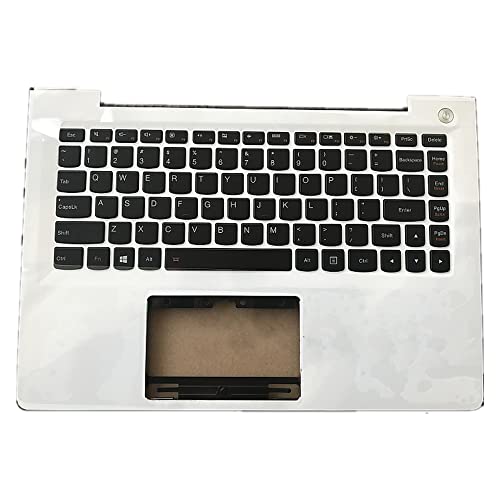 Clavier US avec coque C blanche pour Lenovo ideapad 500S-13ISK