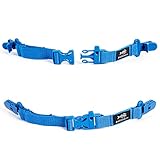 Bassdash Kids Youth Sternum Strap Adjustable Chest Strap for Backpack with Buckle, 2-Pack (Blue)