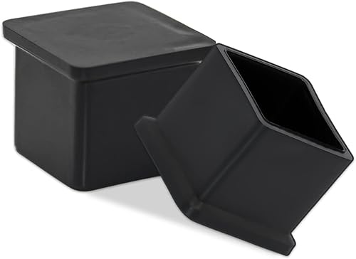 Miniatura 69 de Flyshop 8 tapas para patas de sillas de patio, de PVC, protectores de suelo cuadrados para patas de silla, fundas cuadradas para muebles, 3/4 PVC