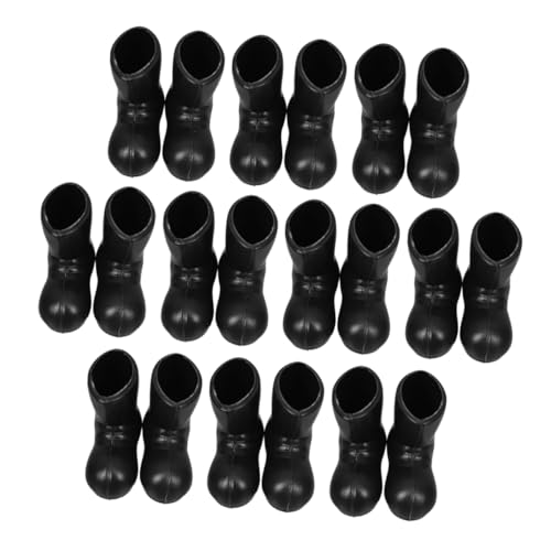 Mipcase 20pcs Mini Christmas Shoes Adorable Santa Boot Models for Dollhouse Decor Holiday Centerpiece for Craft Projects Quality Mini Santa Boots for Festive Celebrations